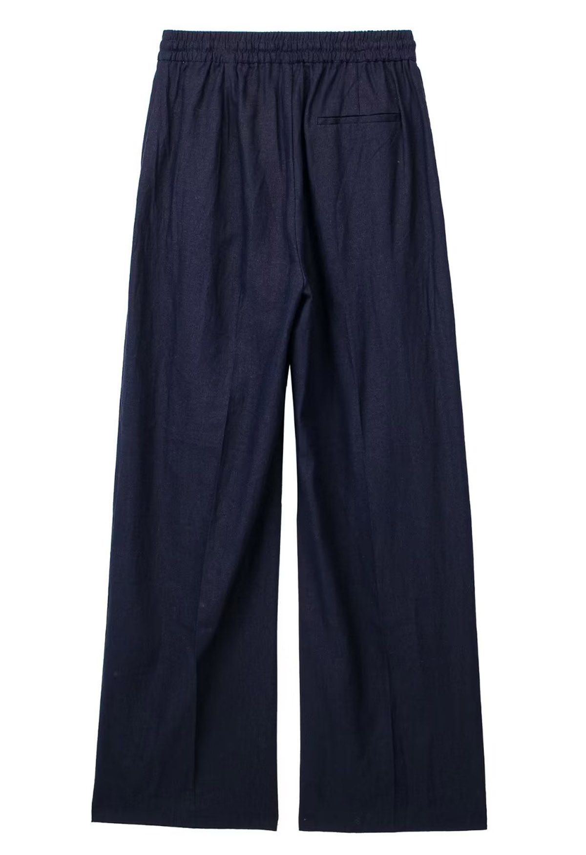 Pantalon droit Breezy en coton, bleu marine