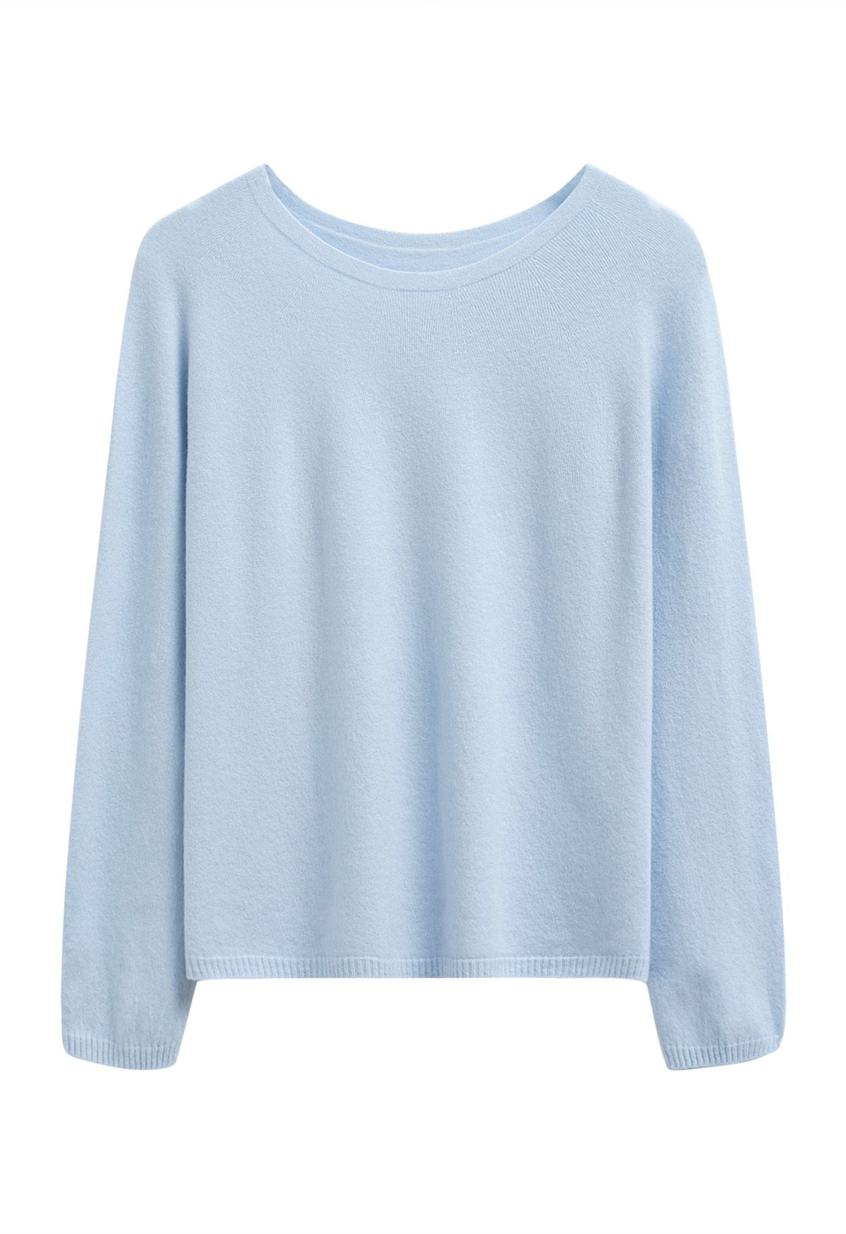 Pull ras du cou en laine Foremost Comfort en bleu