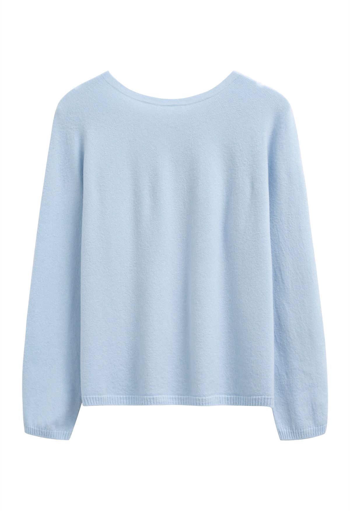 Pull ras du cou en laine Foremost Comfort en bleu