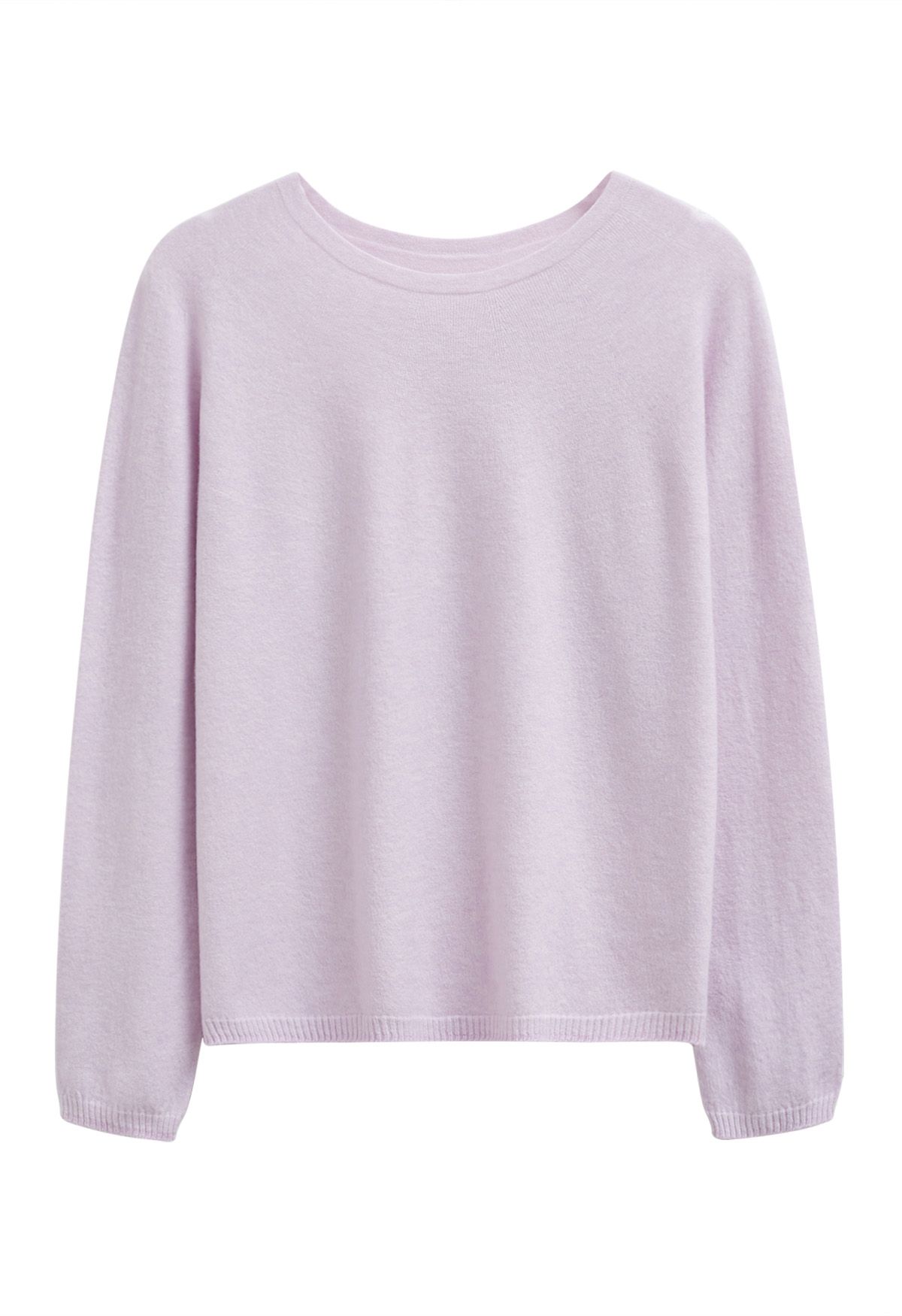 Pull ras du cou en laine Foremost Comfort en rose