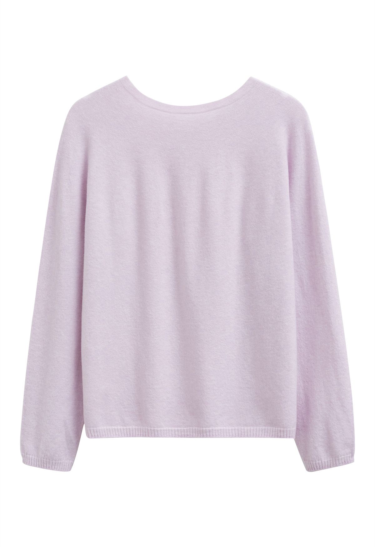 Pull ras du cou en laine Foremost Comfort en rose