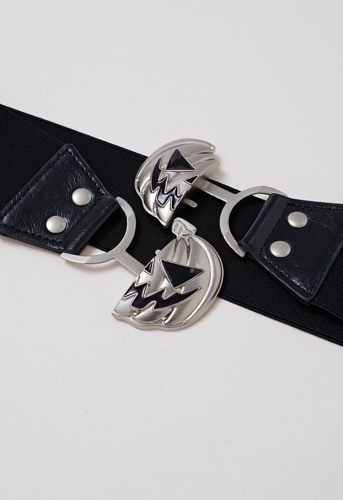 Ceinture extensible à motif citrouille effrayante