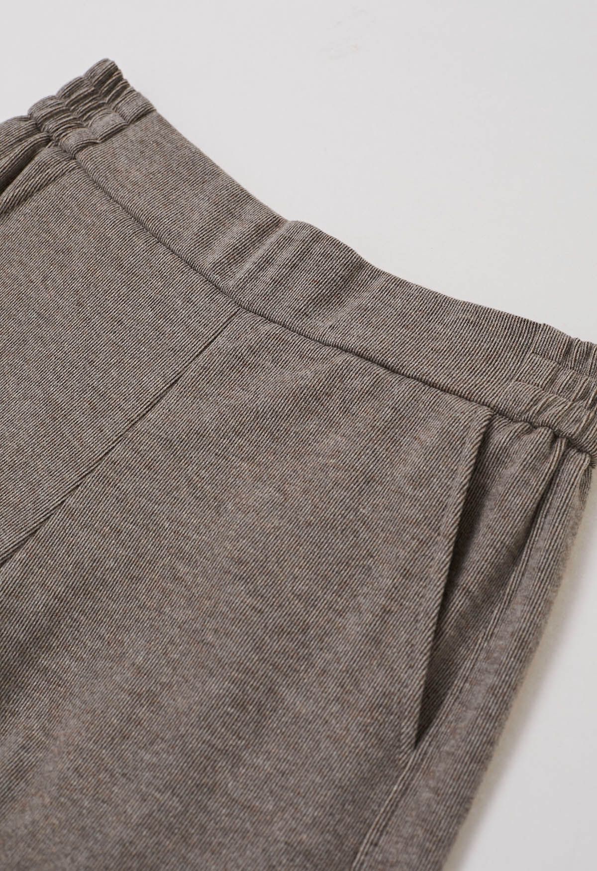 Pantalon évasé Graceful Ease en taupe