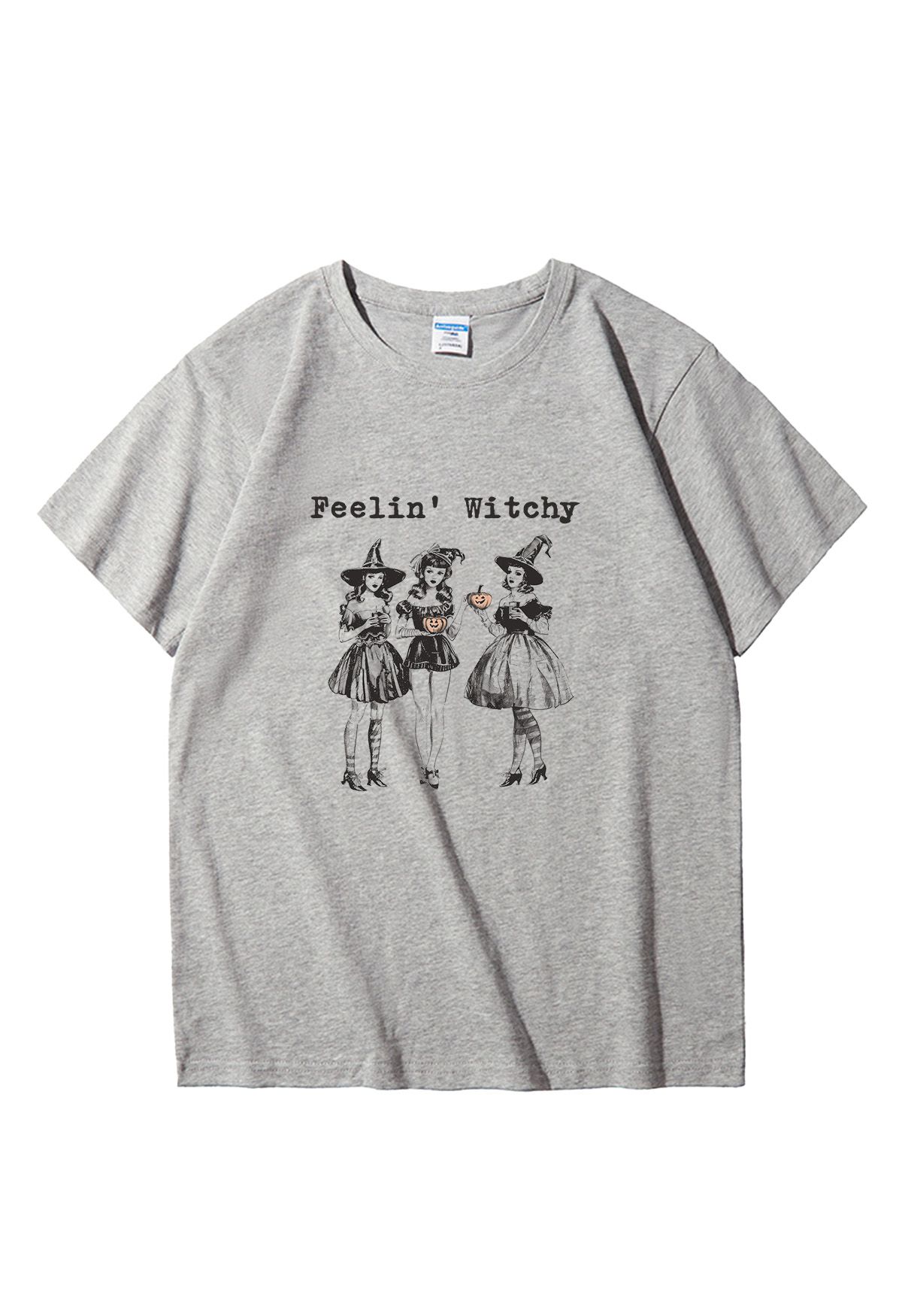 T-shirt à motif girly « Feelin' Witchy »