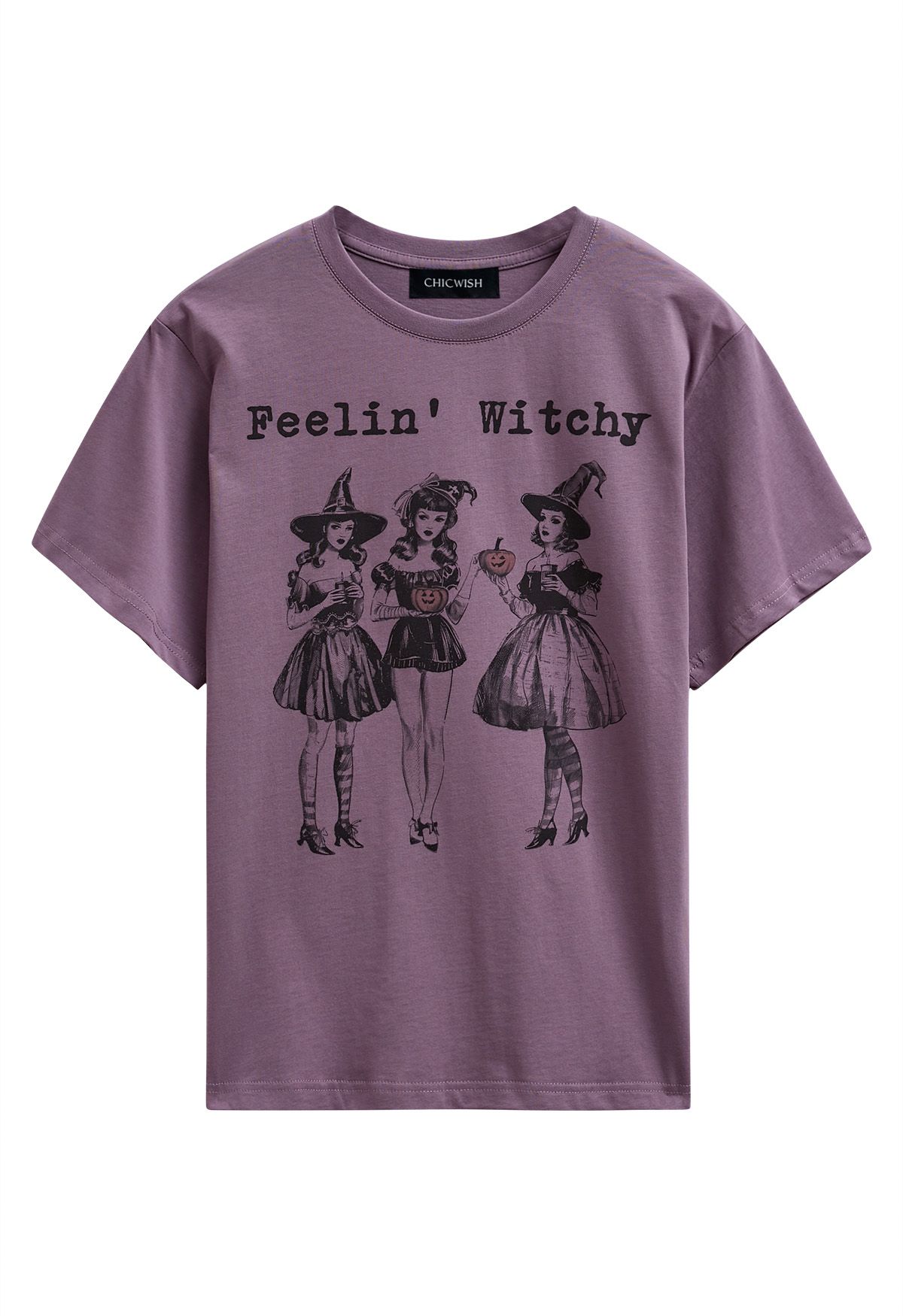 T-shirt à motif girly « Feelin' Witchy »