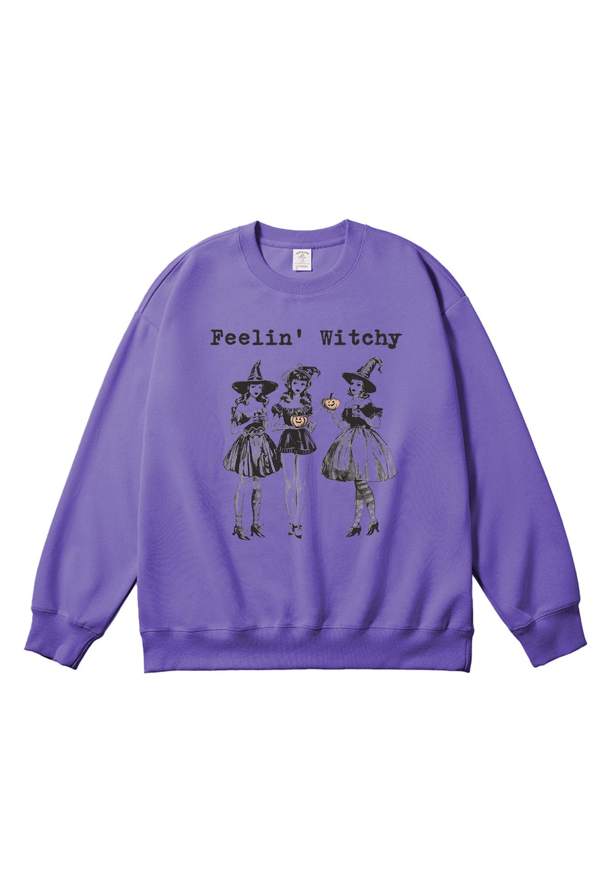 Sweat-shirt à motif girly « Feelin' Witchy »