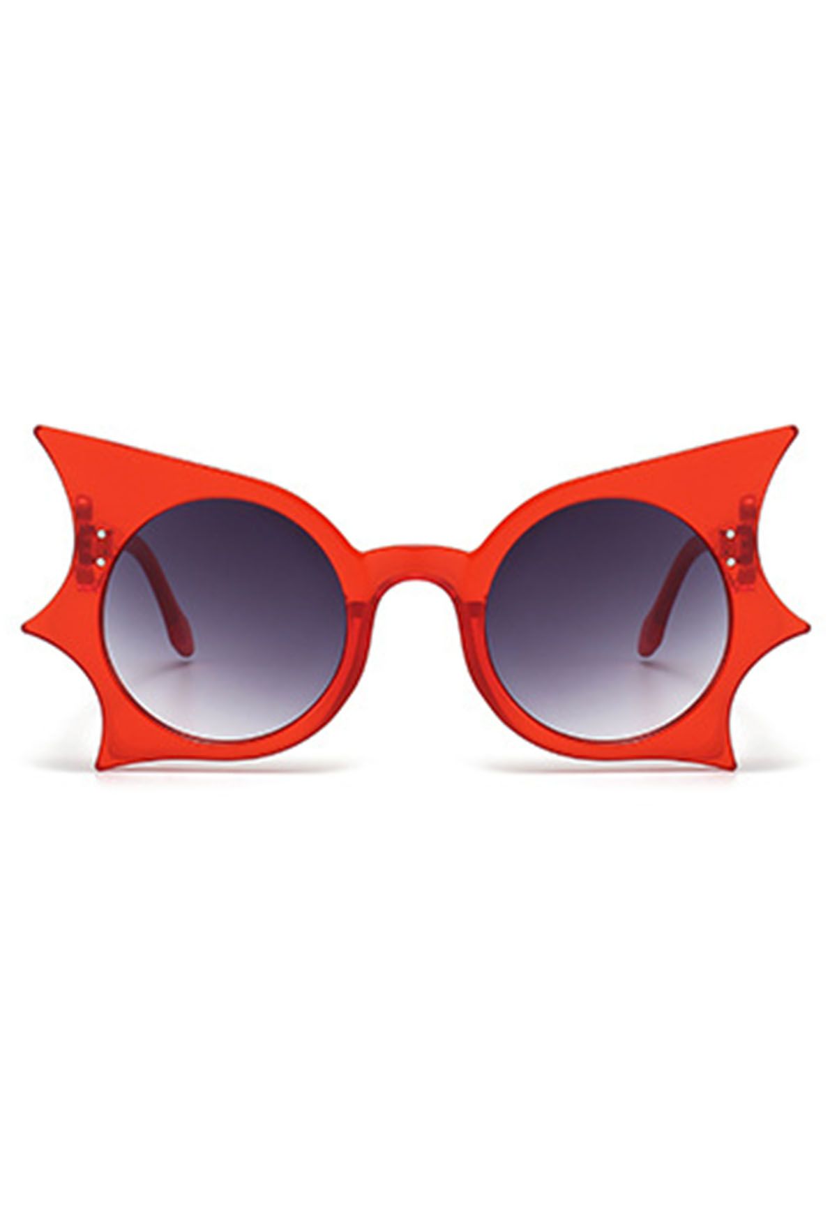 Lunettes de soleil Midnight Bat Wing en rouge