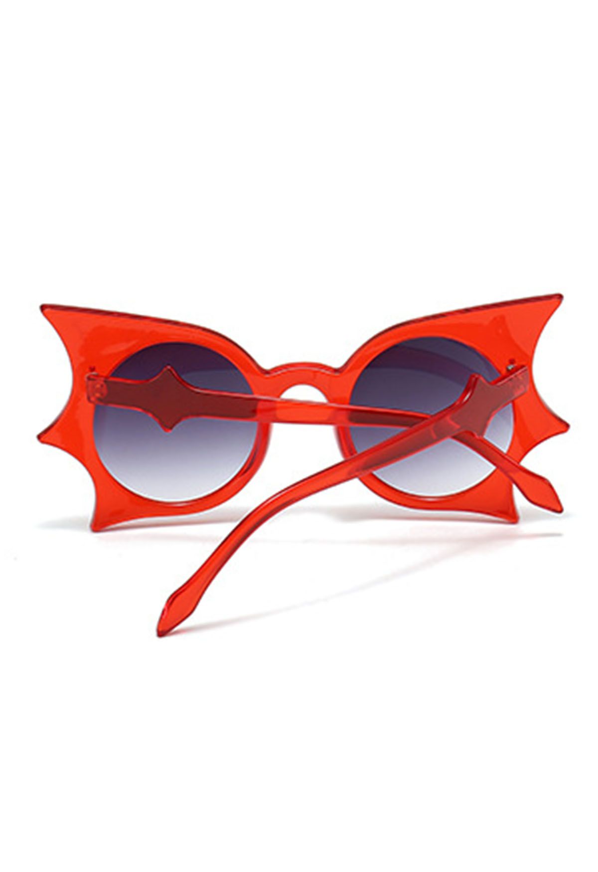 Lunettes de soleil Midnight Bat Wing en rouge