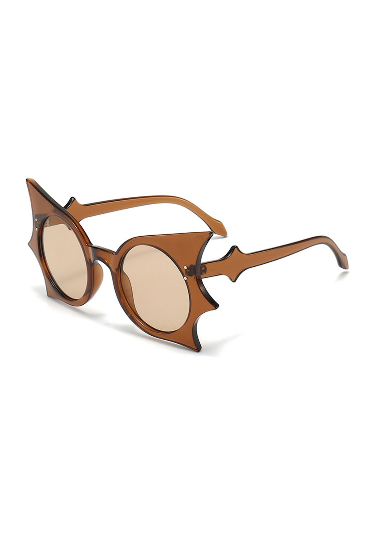 Lunettes de soleil Midnight Bat Wing en marron