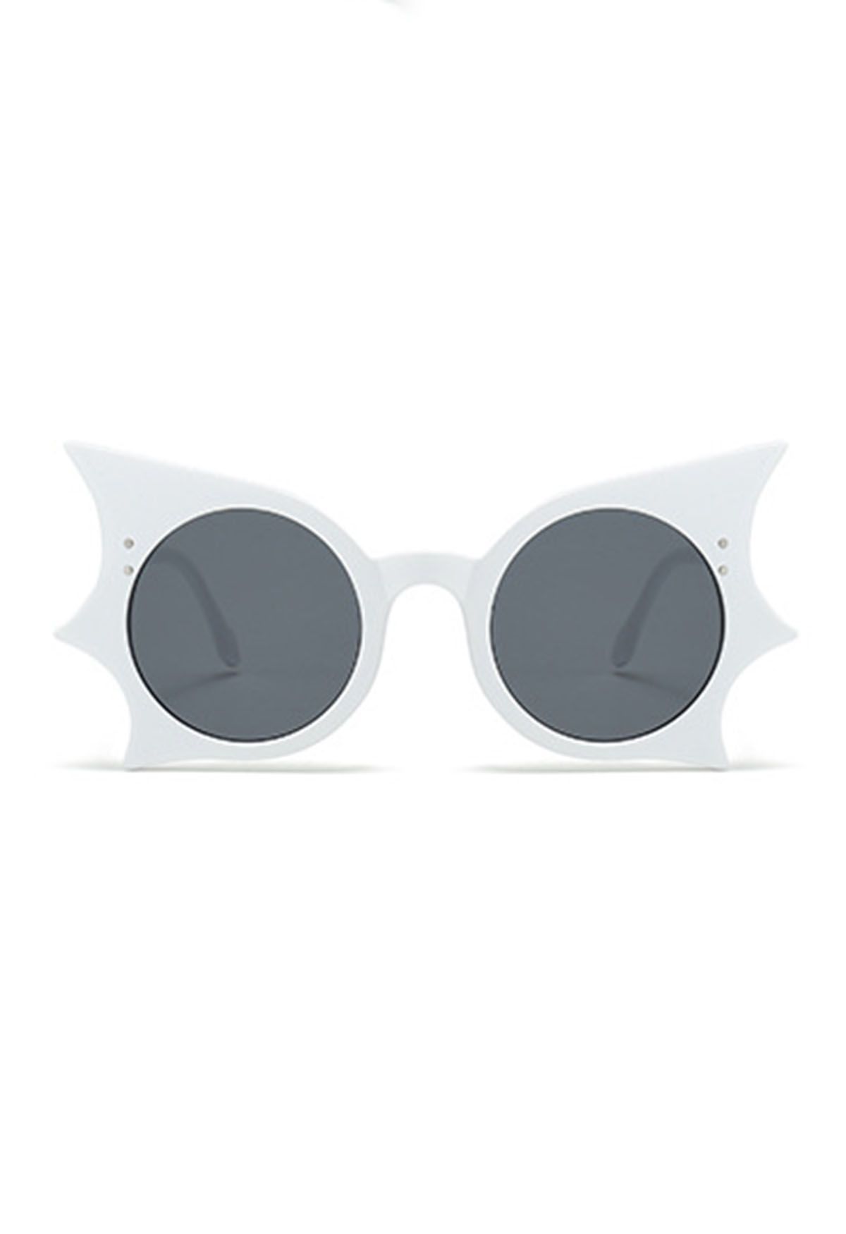 Lunettes de soleil Midnight Bat Wing en blanc