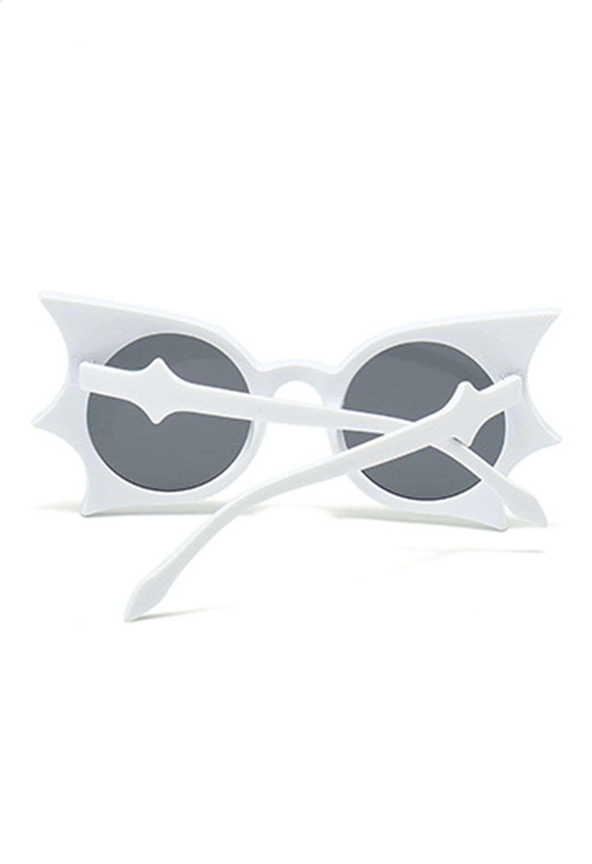 Lunettes de soleil Midnight Bat Wing en blanc