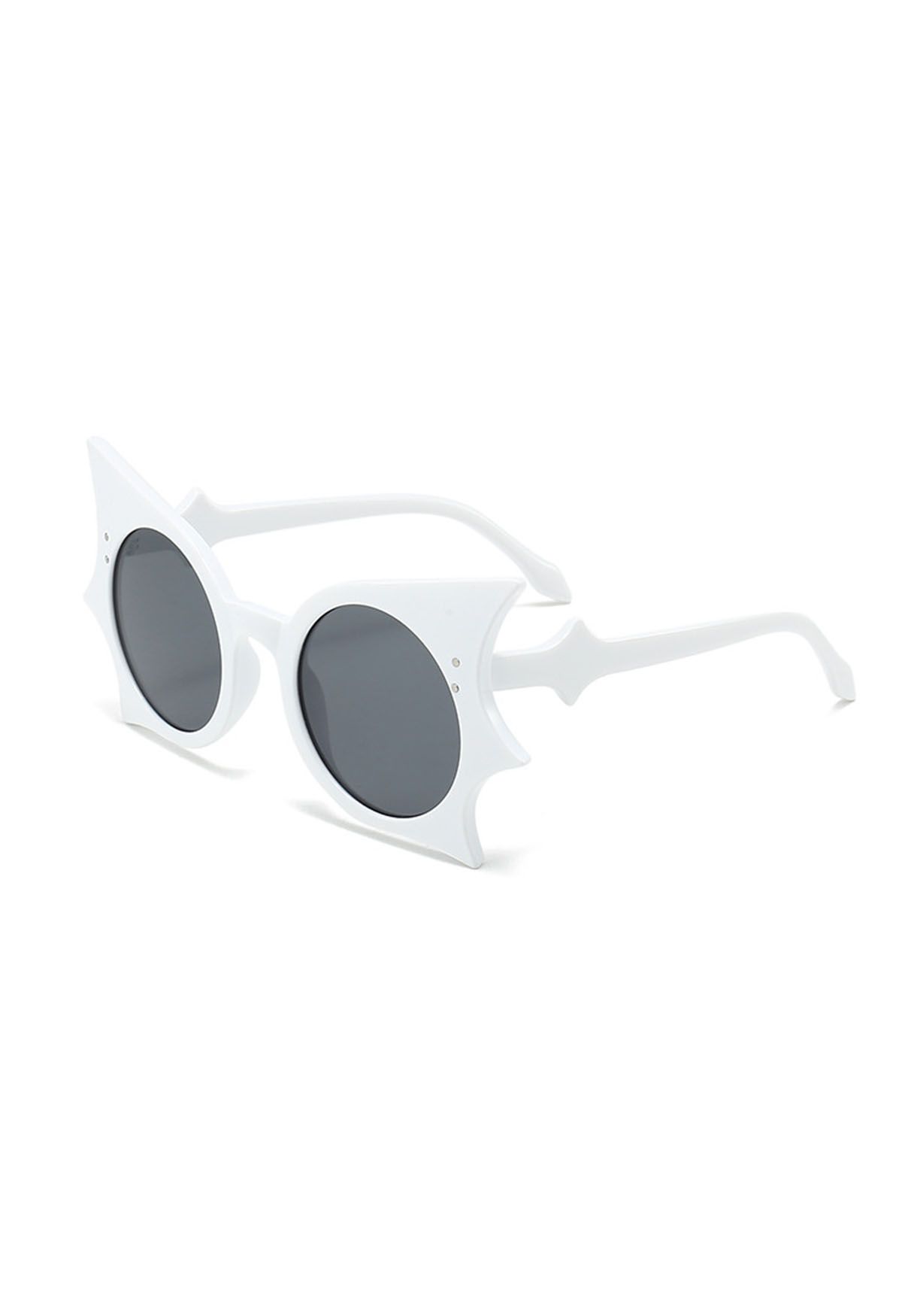 Lunettes de soleil Midnight Bat Wing en blanc