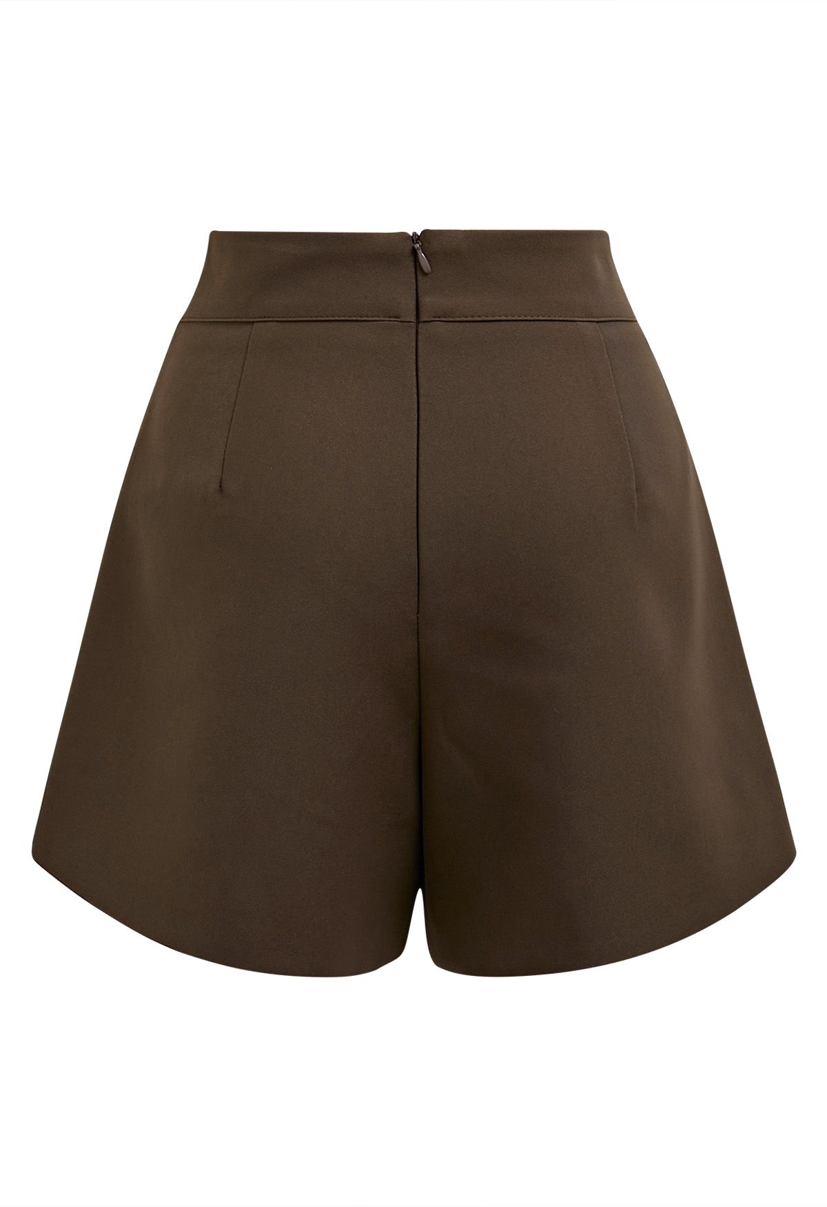 Short à rabat boutonné doré Urban Ease en marron