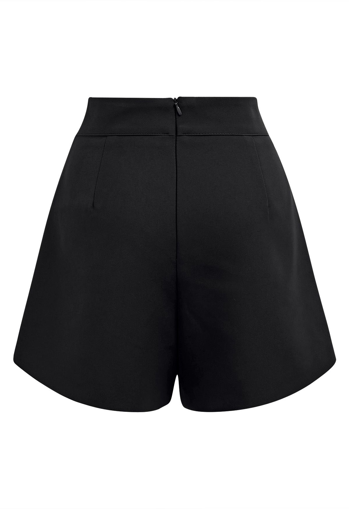 Short à rabat boutonné doré Urban Ease en noir