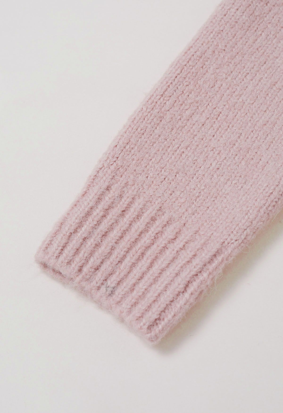 Pull côtelé Fair Isle Winter Whimsy en rose