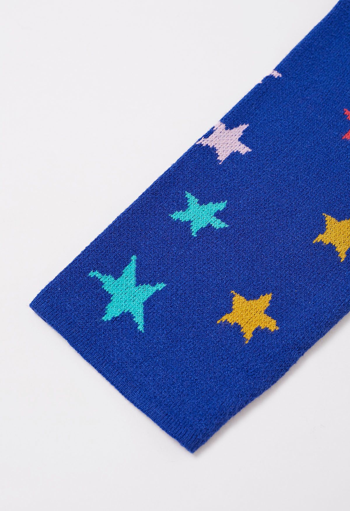 Pull en tricot à manches cloches Cosmic Charm Star en bleu roi