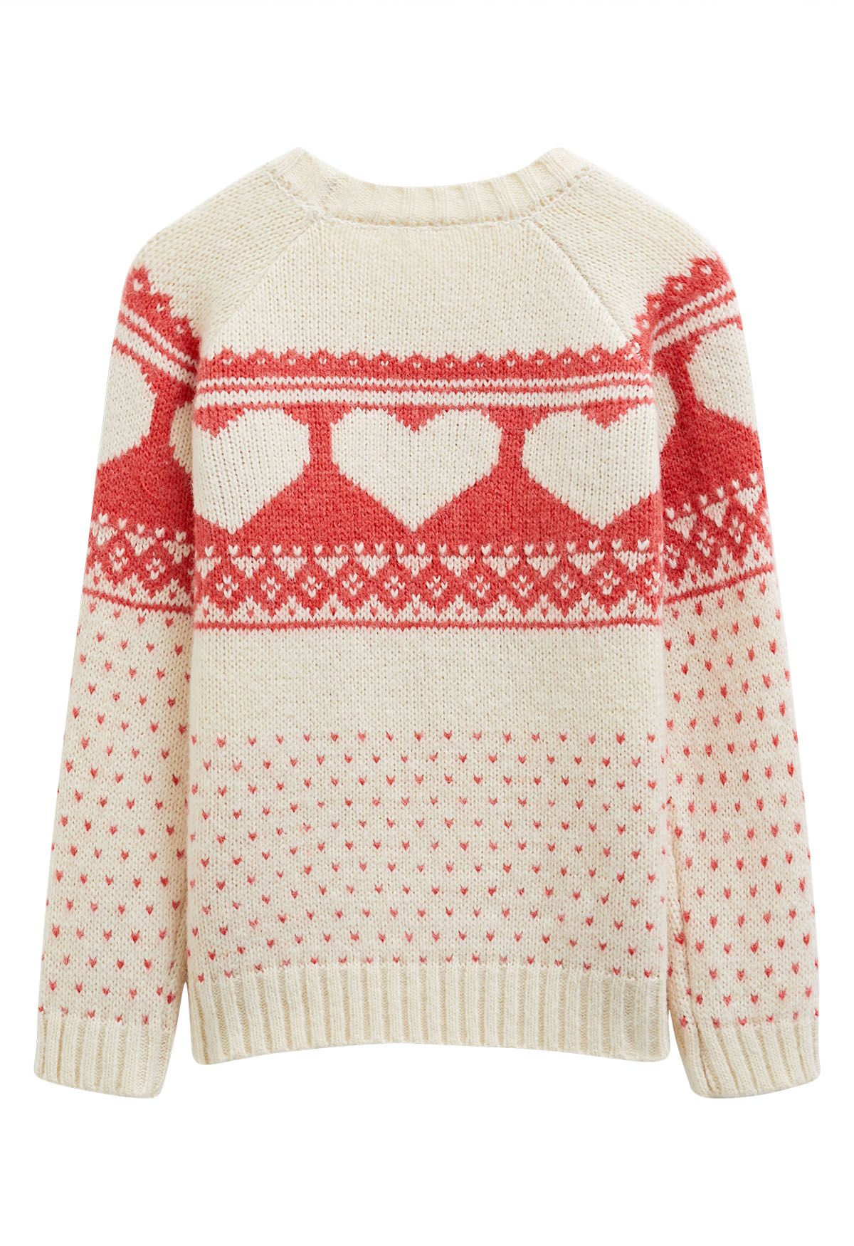 Pull ras du cou en tricot Pure Heart