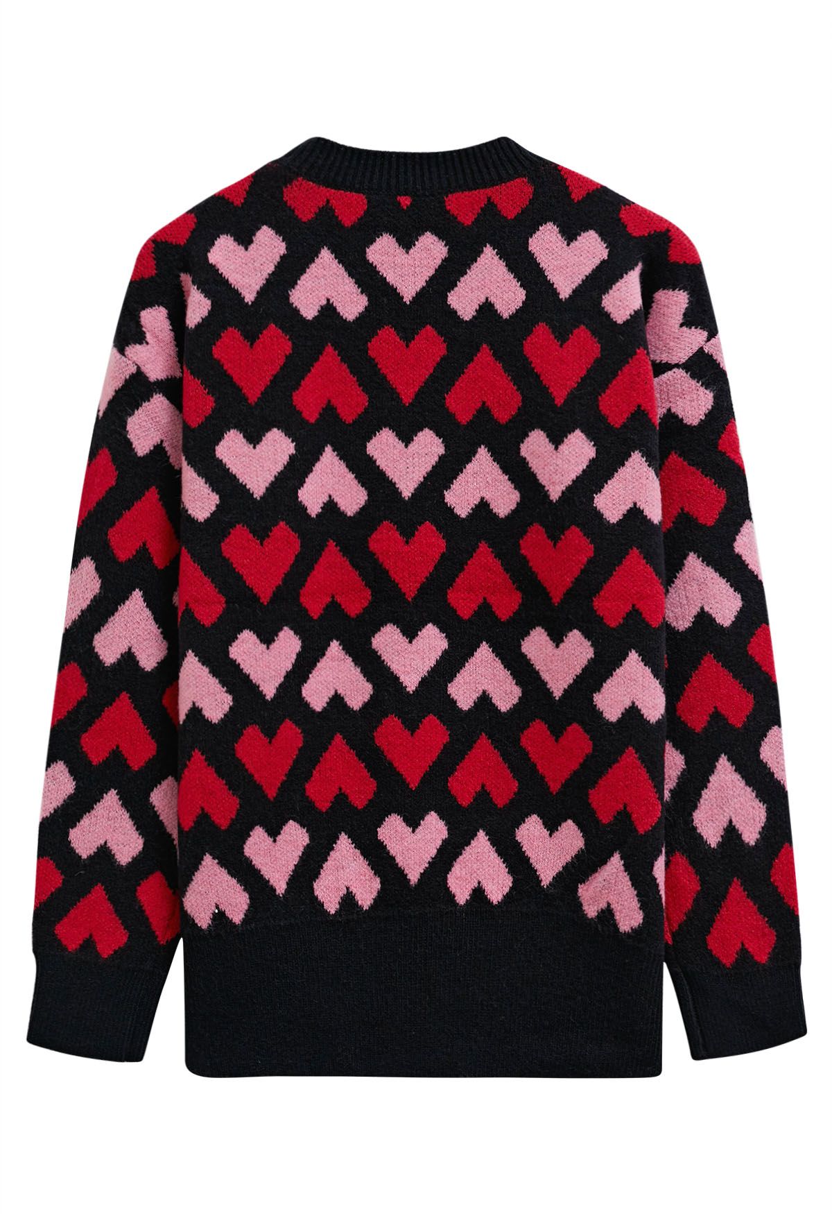 Pull ras du cou en tricot noir Endless Love