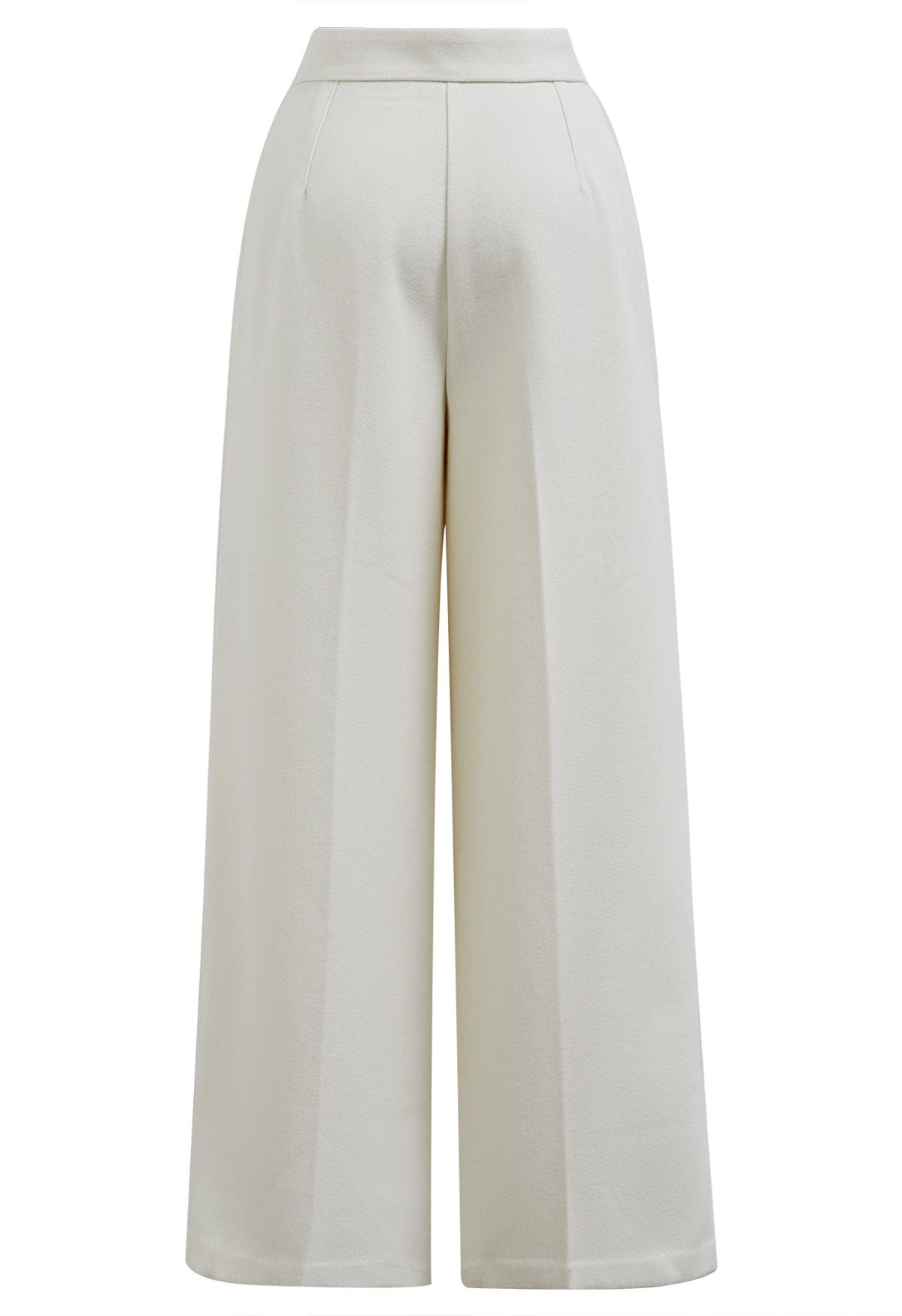 Pantalon Palazzo à poches latérales en blanc