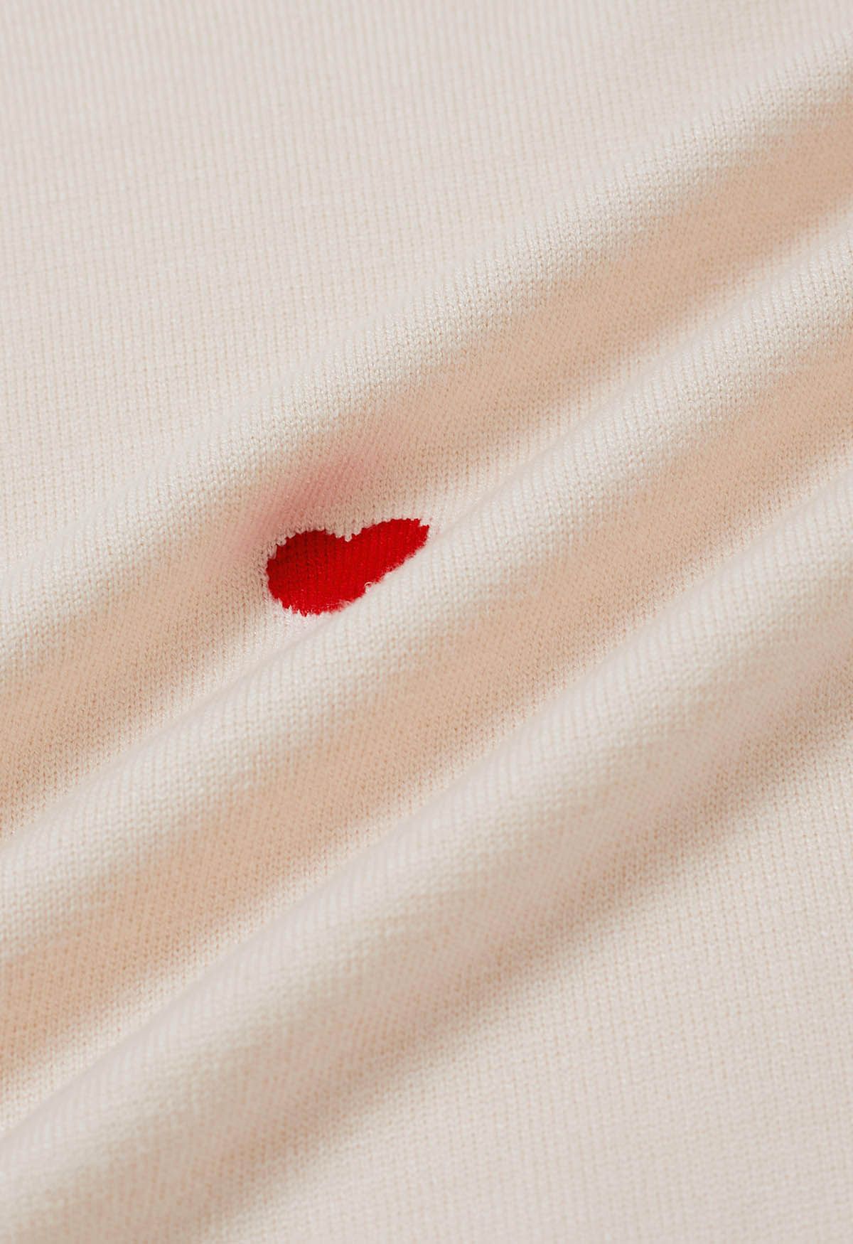 Haut en tricot à volants en coton Red Heart en sable