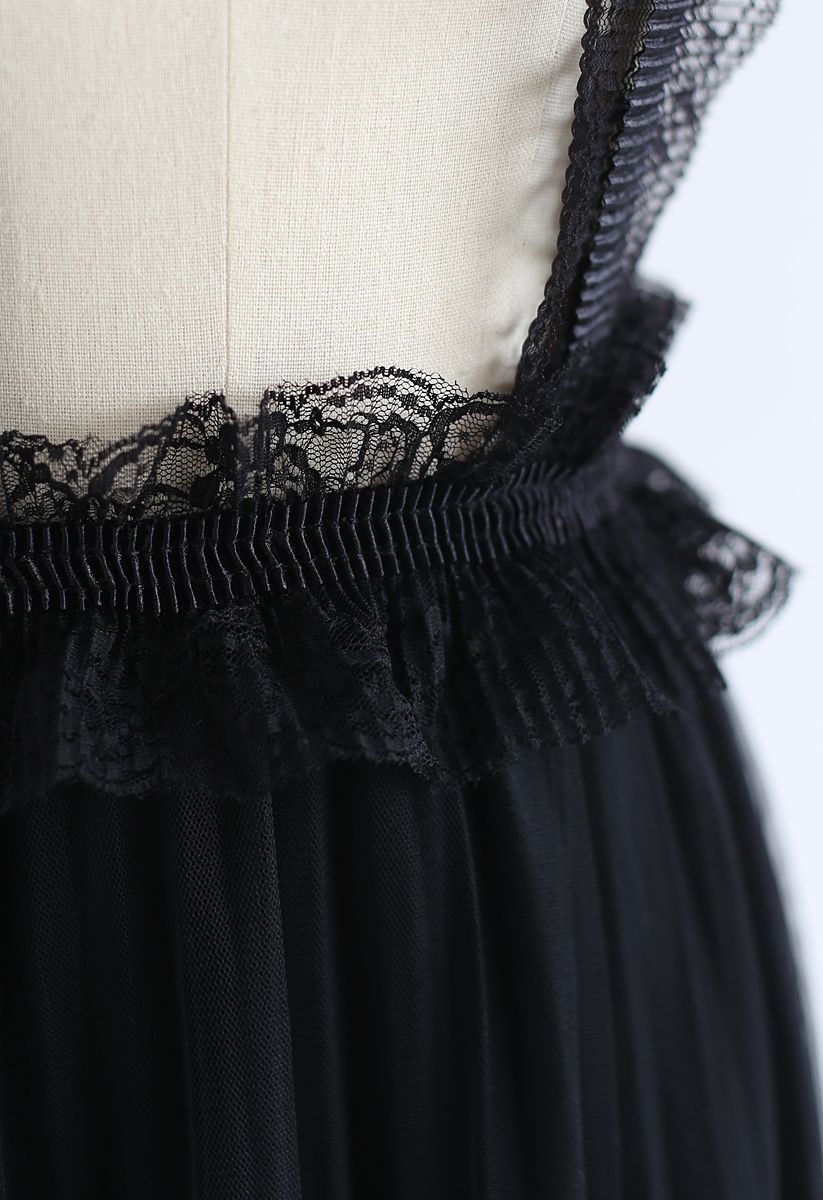 Dreamy Epitome Tulle - Robe chasuble en tulle noir