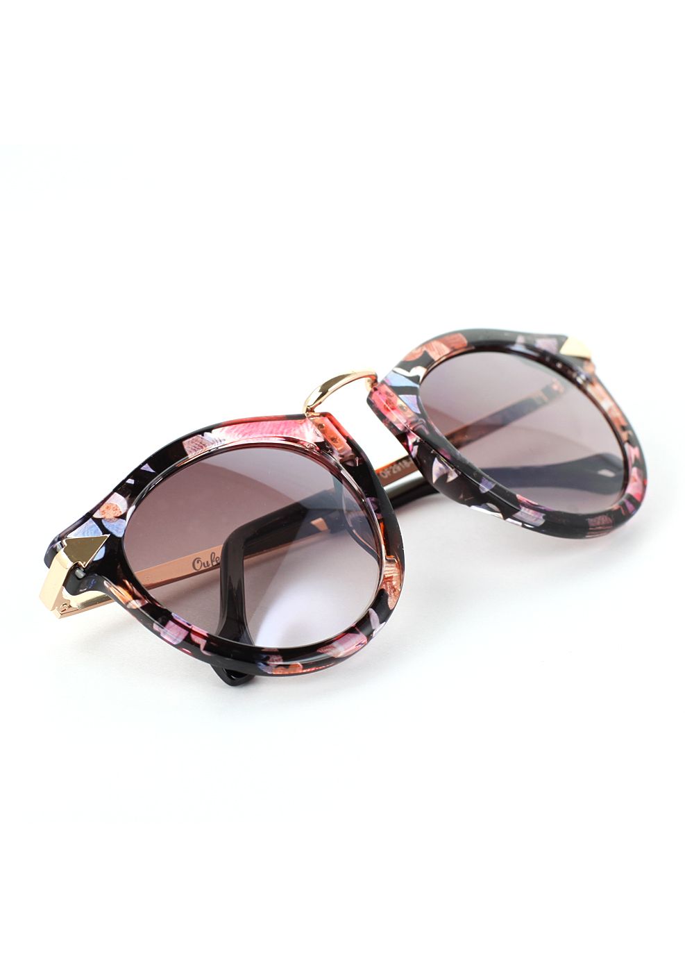 Multi-Color Sunglasses with Metal Detail