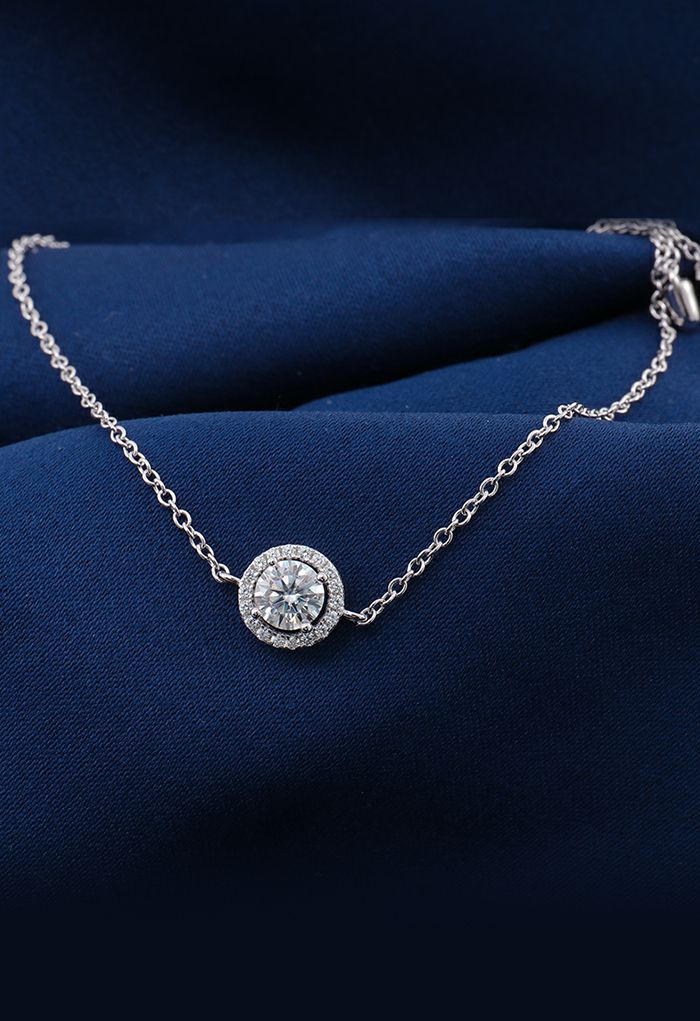 Bracelet en diamant Moissanite unique avec cordon de serrage