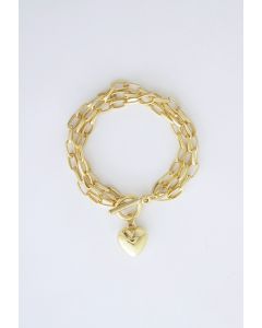 Bracelet chaîne en or Love