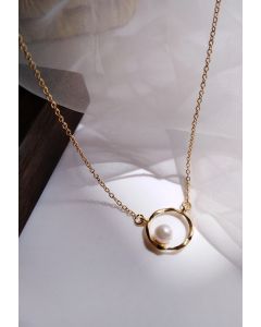 Collier Or Perle Unique