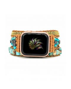 Bracelet de montre en pierre naturelle turquoise
