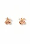 Boucles d'oreilles en zircon en forme de cerise