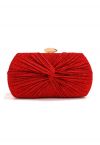 Pochette nouée Shining Gift en rouge