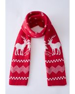 Motif de wapiti de Noël Vibe Foulard