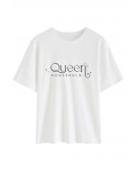 T-shirt à col rond Reine de la Maison