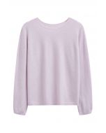 Pull ras du cou en laine Foremost Comfort en rose